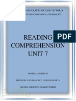 Jorge Luis Charles Torres - Reading Comprehension U7