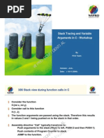 Wipro Confidential: Stack Tracing and Variable Arguments in C - Workshop