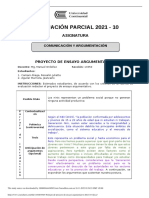 Formato de Proyecto de Ensayo Argumentativo 2021 10 1