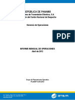 Informe de Operaciones Abril