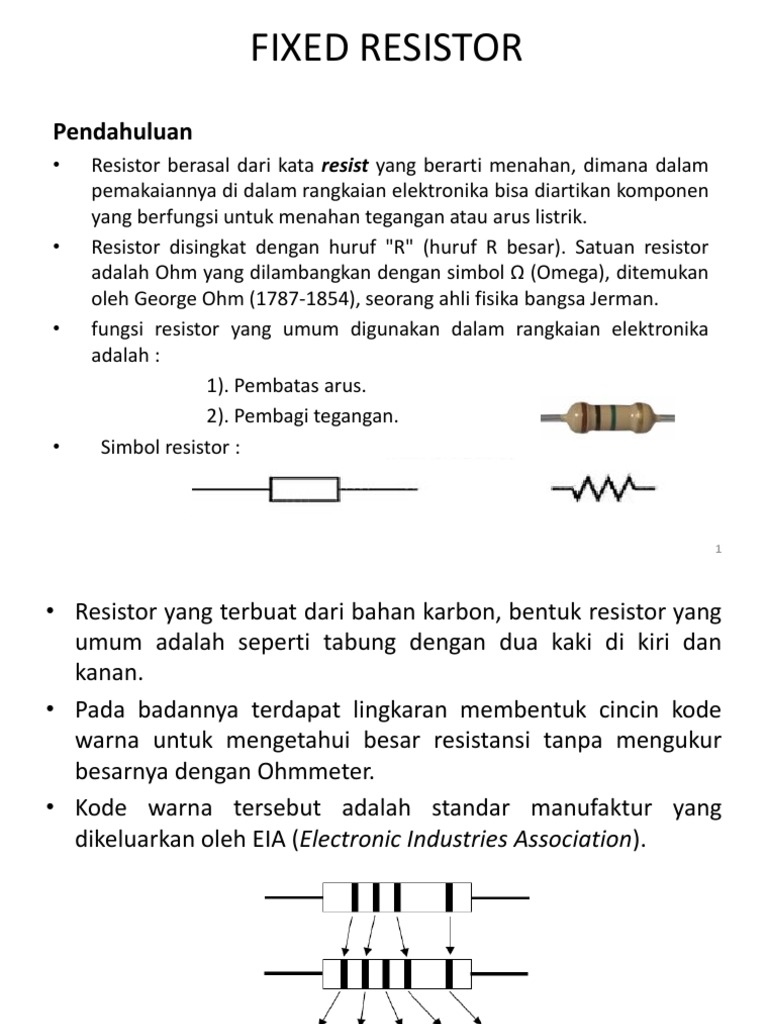 Fixed Resistor Pdf