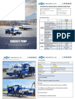 Quotation of Abjz40C Diesel Concrete Mixer Pump: Part I.Main Parameters