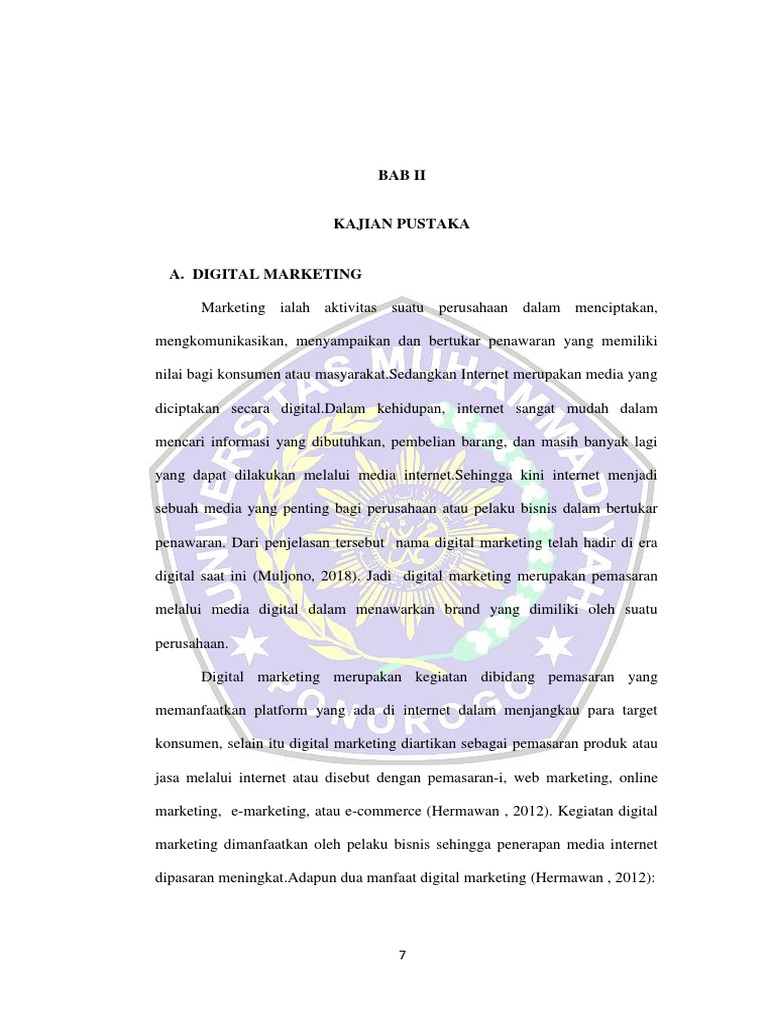 Tinjauan Pustaka: Digital Marketing dalam Era Transformasi Digital