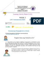 LS1 Fil. Modules With Worksheet (Opinyon-Katotohanan)