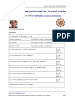 Logfile 05 GMP Supplier Assessment Questionnaire