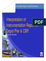 Instrumentation Reports On Pier and CBP Movement Present To OPUS From BB550