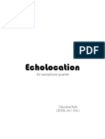 Echolocation - Takuma Itoh - Score