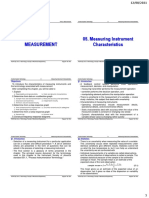 Ch.05 Measuring Instrument Characteristics