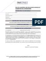 Annexe 3 Demande de consultation des documents restreints et engagement de confidentialité