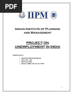 Download Unemployment in India by Sagar Nawale SN60005609 doc pdf