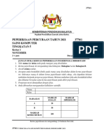 Soalan Percubaan SK SPM 2021 Daerah Johor Bahru Terkini