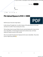 File Upload Bypass To RCE $$$$ by Sagar Sajeev Aug, 2022 Medium
