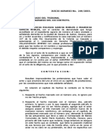 Juicio agrario sobre posesión de lote