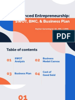 Advent-Swot, BMC, Business Plan