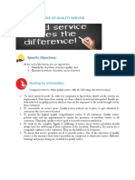 Lesson 3 objectives of service quality