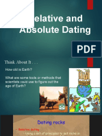 Relative and Absolute Dating