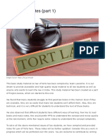 Law of Torts Notes (Part 1) - Ipleaders