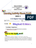 LS6 Modules With Worksheets (Digital Ethics) ELEmentary