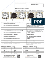 Sınıf 1. Quiz - SB