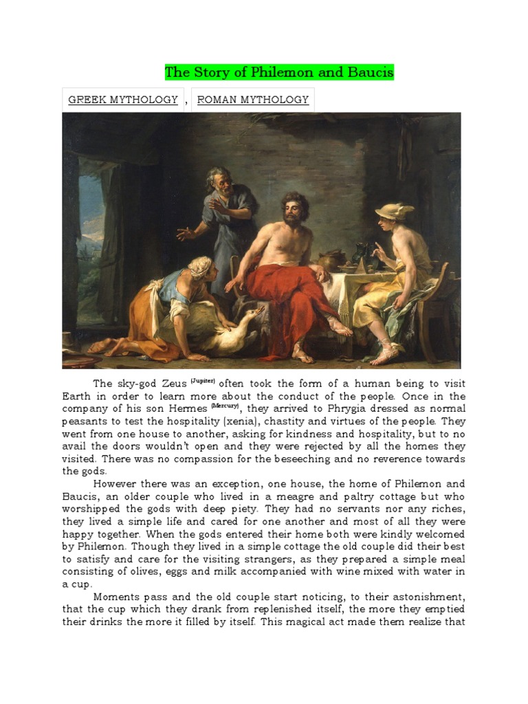 Story of Philemon and Baucis PDF