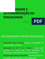 Anthony Giddens CASOC2 Modernidade e Autonomizacao Da Sexualidade 2020-2021