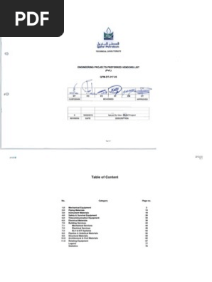 Qp Latest Vendor List Qfm Dt 017 05 Rev 0 2010 02 23 Pvl List Approved Crane Machine Heat Exchanger