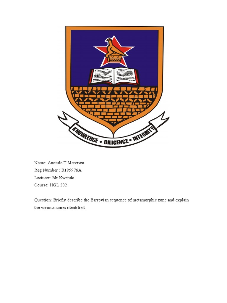 Barrovian PDF Geology Petrology