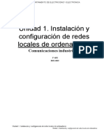 Unidad1 - Instalación y Configuración de Redes Locales de Ordenadores