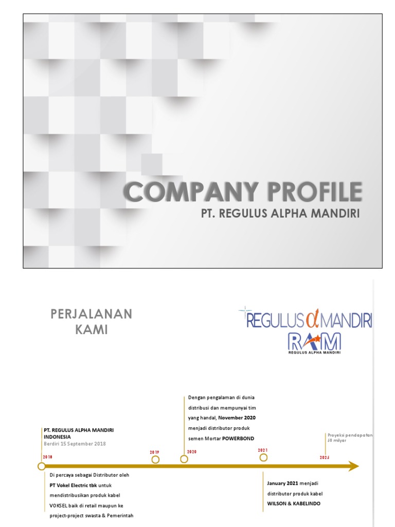 Regulus Alpha Mandiri Company Profile | PDF