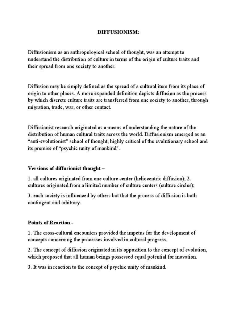 Diffusionism | PDF | Science