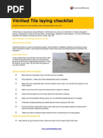 Vitrified Tiles Checklist Tips and Planning