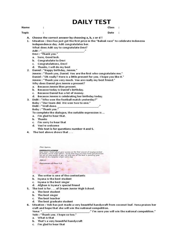 Daily Test PDF