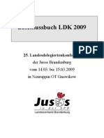 2009 LDK Beschlussbuch Jusos Brandenburg