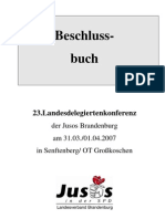 2007 LDK Beschlussbuch Jusos Brandenburg