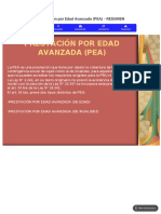 Prestación Por Edad Avanzada (PEA)