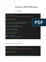 Fetching Data From A JSON Web Server