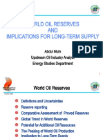 World Oil Reserves For UNHAN 26.07.2012