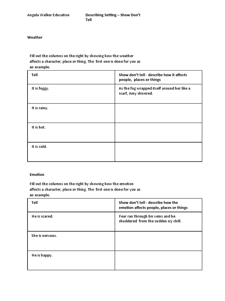 Describing setting pdf
