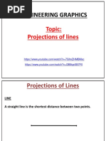 Projections of Lines