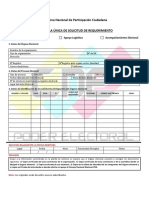 Planilla Unica de Solicitud de Requerimiento Onpc