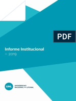 Informe Institucional UNL 2019