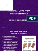Disfungsi Hepar - Interaksi Obat - 16 November 2015