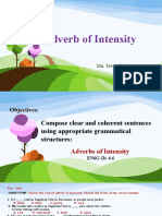 Adverbs of Intensity: Understanding Degree and Intensity