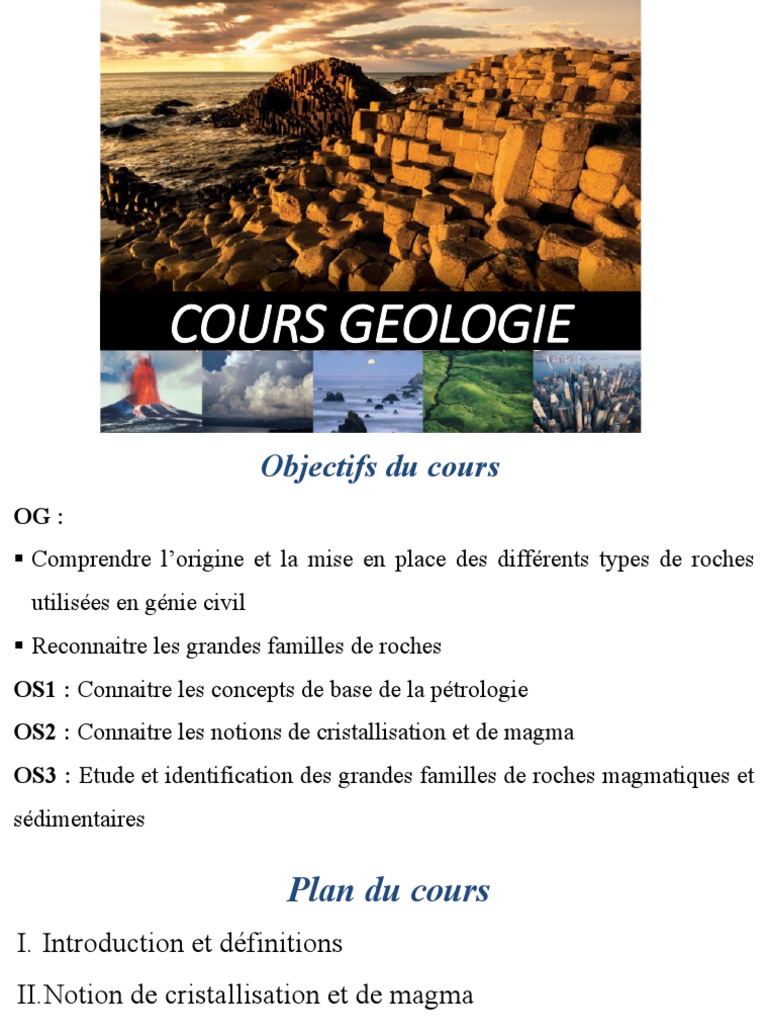 Cours de Géologie et Pétrologie | PDF | Minéral | Classification des ...