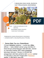 Kehidupan Manusia Dan Hasil Budaya Masyarakat Praaksara Indonesia