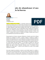 El Alto Costo de Abandonar El Uso Legitimo de La Fuerza Diana Cohen Agrest-1