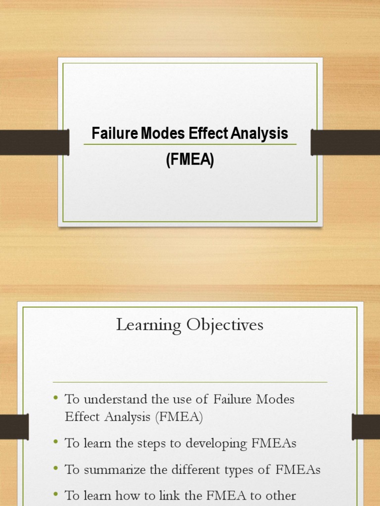 Failure Mode & Effect Analysis (FMEA) | PDF