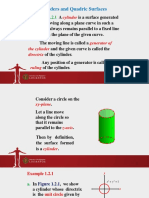 1.2 Cylinders and Quadric Surfaces: Definition 1.2.1