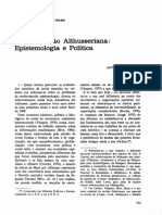 A Intervenção Althusseriana - Epistemologia e Política