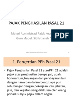 Pajak Penghasilan Pasal 21